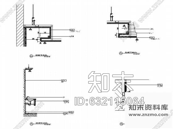 施工图现代风格员工服务室室内装修施工图cad施工图下载【ID:632115064】