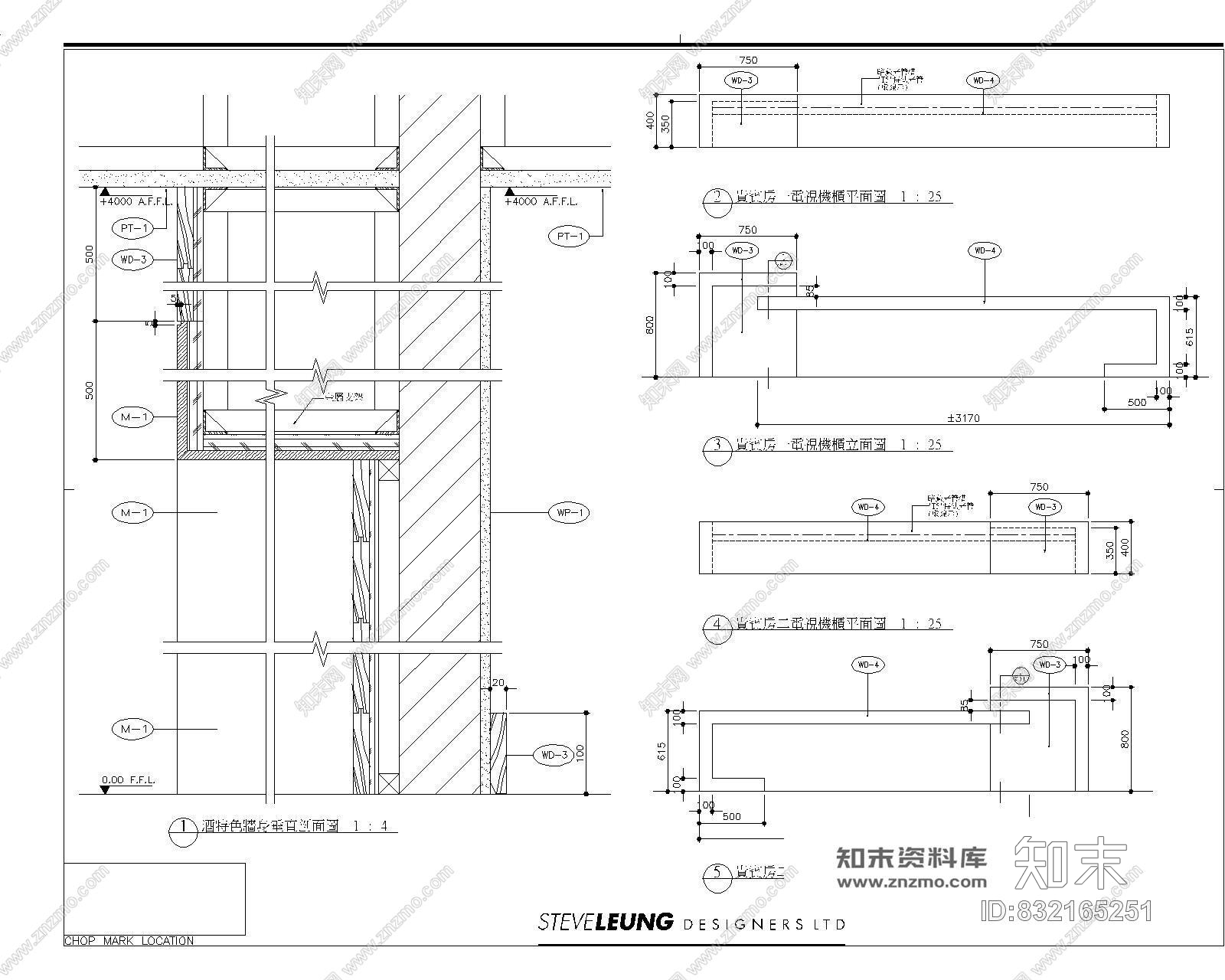 梁志天-上海滬亭北路1号售楼处室内装修CAD施工图施工图下载【ID:832165251】