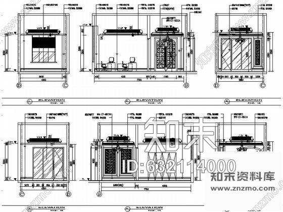 施工图苏州奢华欧式风格商务会所一层大堂接待区室内设计施工图含效果cad施工图下载【ID:632114000】