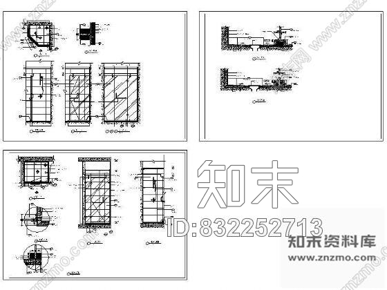 图块/节点淋浴房详图cad施工图下载【ID:832252713】