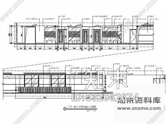 施工图某电梯大堂及走廊装修图cad施工图下载【ID:532062674】