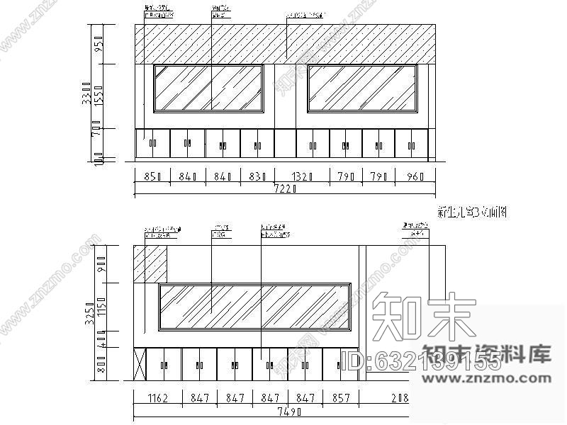 施工图湖南某妇幼保健医院部分装修图cad施工图下载【ID:632139155】