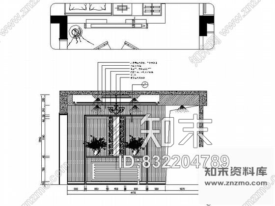 图块/节点艺术玻璃装饰客厅立面图cad施工图下载【ID:832204789】