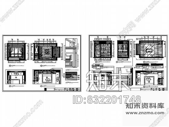 图块/节点休闲客房立面图cad施工图下载【ID:832201748】