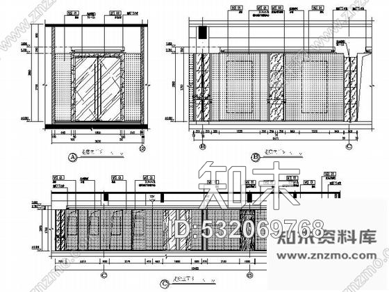 施工图黑龙江创意产业园现代风格售楼处室内装修施工图(含方案)cad施工图下载【ID:532069768】