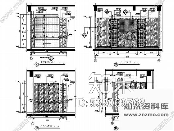 施工图黑龙江创意产业园现代风格售楼处室内装修施工图(含方案)cad施工图下载【ID:532069768】