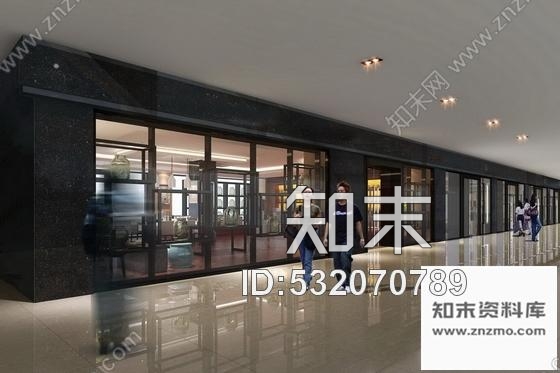 施工图现代药商贸城虫草行店面设计装修施工图含效果cad施工图下载【ID:532070789】