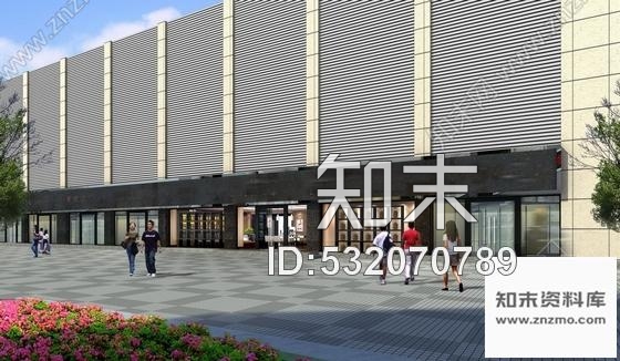 施工图现代药商贸城虫草行店面设计装修施工图含效果cad施工图下载【ID:532070789】