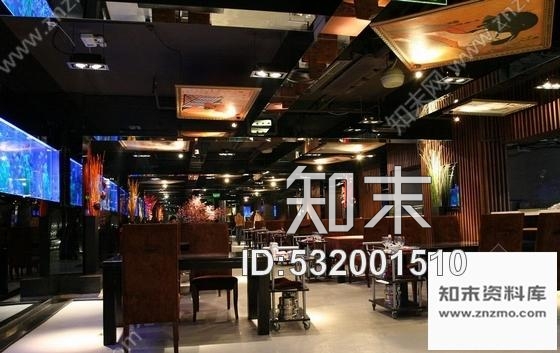 施工图日式铁板烧餐厅室内设计施工图含实景cad施工图下载【ID:532001510】