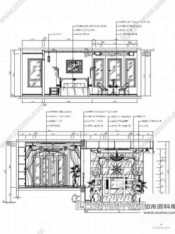 施工图浙江现代风格精装修别墅设计图cad施工图下载【ID:531997368】