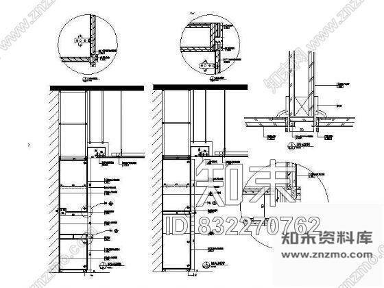 总裁办公室组合柜详图cad施工图下载【ID:832270762】