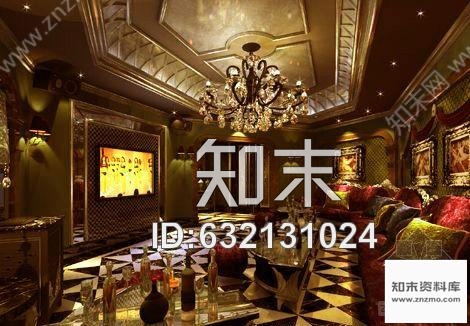 施工图某夜总会包间装修图含效果cad施工图下载【ID:632131024】