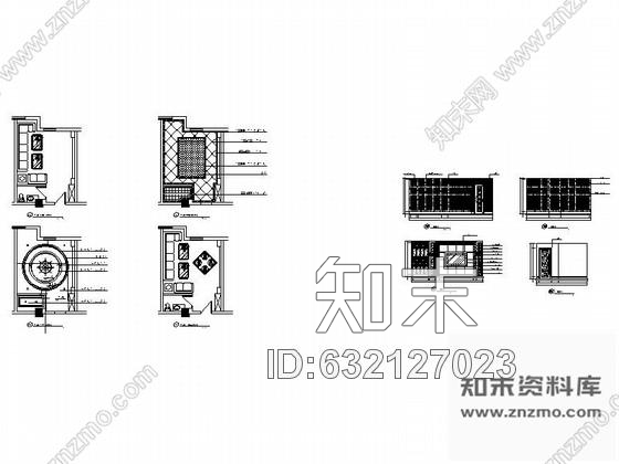 施工图某欧式娱乐会所包房3装修图cad施工图下载【ID:632127023】