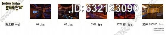 施工图现代时尚奢华风格KTV装修CAD施工图含效果图施工图下载【ID:632123090】