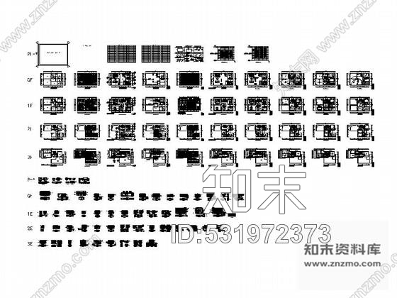 施工图杭州欧式豪华3层别墅室内设计全套施工图施工图下载【ID:531972373】