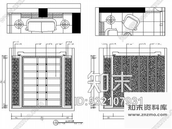 施工图时尚高端建材混搭风格皮居展厅设计装修图含实景cad施工图下载【ID:532107931】