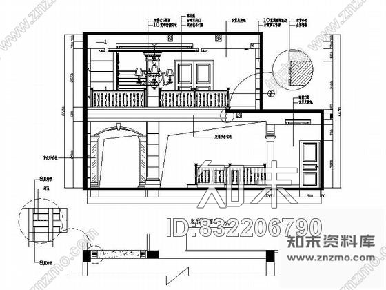 图块/节点别墅客厅立面图cad施工图下载【ID:832206790】