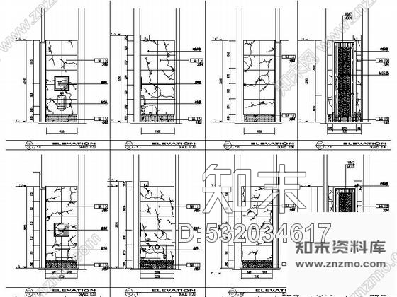 施工图简欧风格酒店宴会厅室内装修图含效果cad施工图下载【ID:532034617】