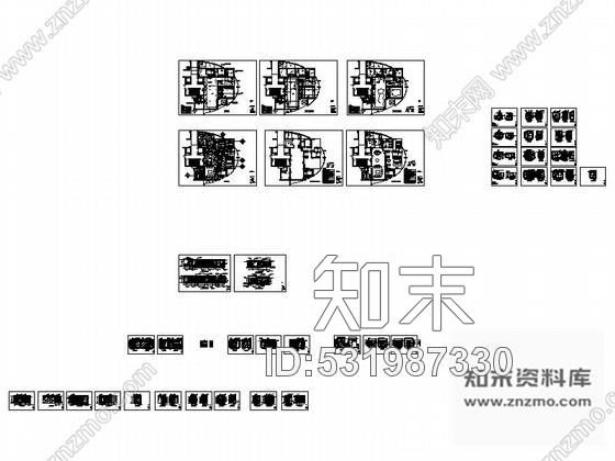 施工图某高级私人单层别墅室内装修图含实景施工图下载【ID:531987330】