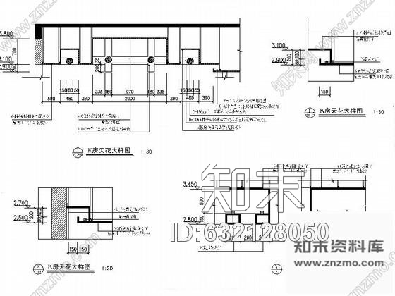 施工图游乐园内度假KTV室内装修图cad施工图下载【ID:632128050】