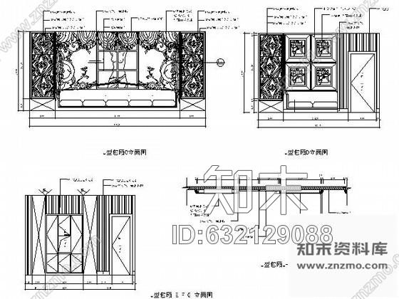 施工图山东某豪华夜总会包间施工图cad施工图下载【ID:632129088】