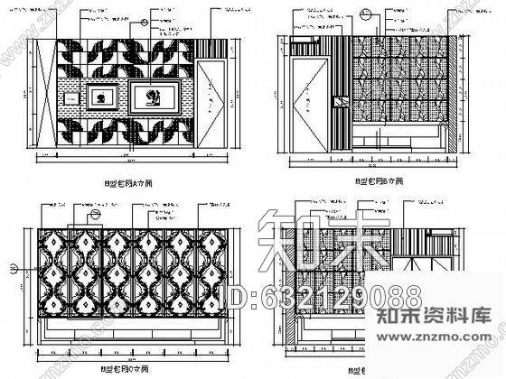 施工图山东某豪华夜总会包间施工图cad施工图下载【ID:632129088】