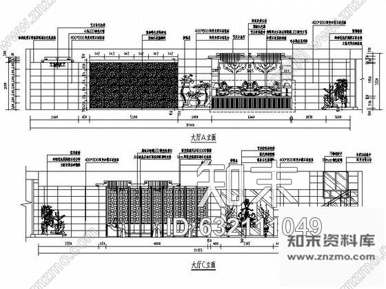 施工图甘肃天水市某洗浴会所室内装饰成套施工图含效果cad施工图下载【ID:632111049】