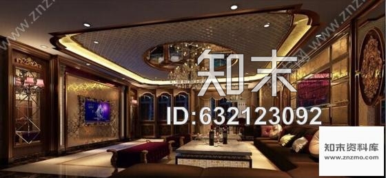 施工图汕头原创典雅欧式风情KTV夜总会装修施工图含效果cad施工图下载【ID:632123092】