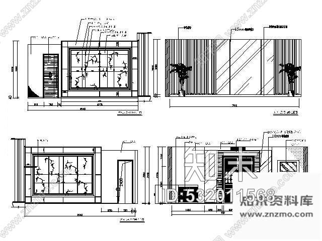 施工图烟台美食会所首层装修图cad施工图下载【ID:532011568】
