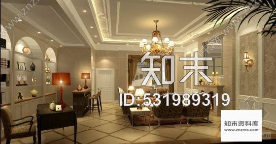 施工图欧式风格二层别墅施工图(含效果施工图下载【ID:531989319】