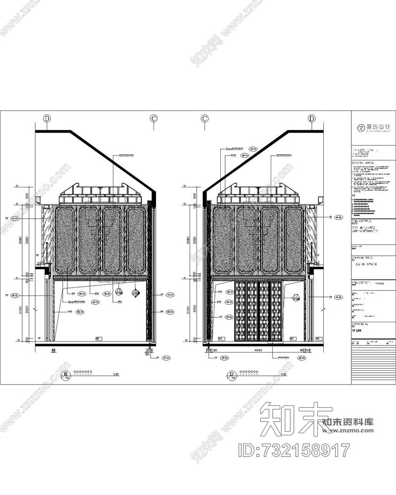 奥迅设计昆明古滇样板房项目湖景林苑B区500A户型丨CAD施工图+官方摄影cad施工图下载【ID:732158917】