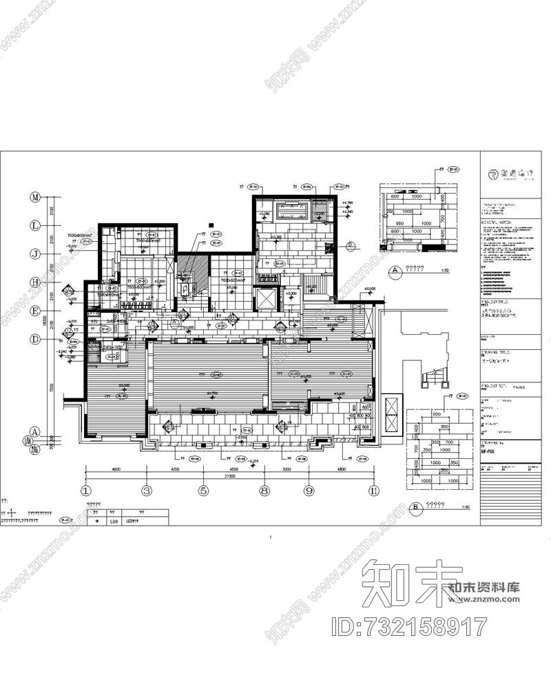 奥迅设计昆明古滇样板房项目湖景林苑B区500A户型丨CAD施工图+官方摄影cad施工图下载【ID:732158917】