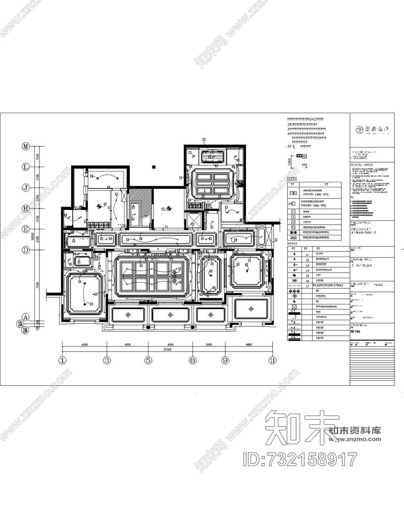 奥迅设计昆明古滇样板房项目湖景林苑B区500A户型丨CAD施工图+官方摄影cad施工图下载【ID:732158917】