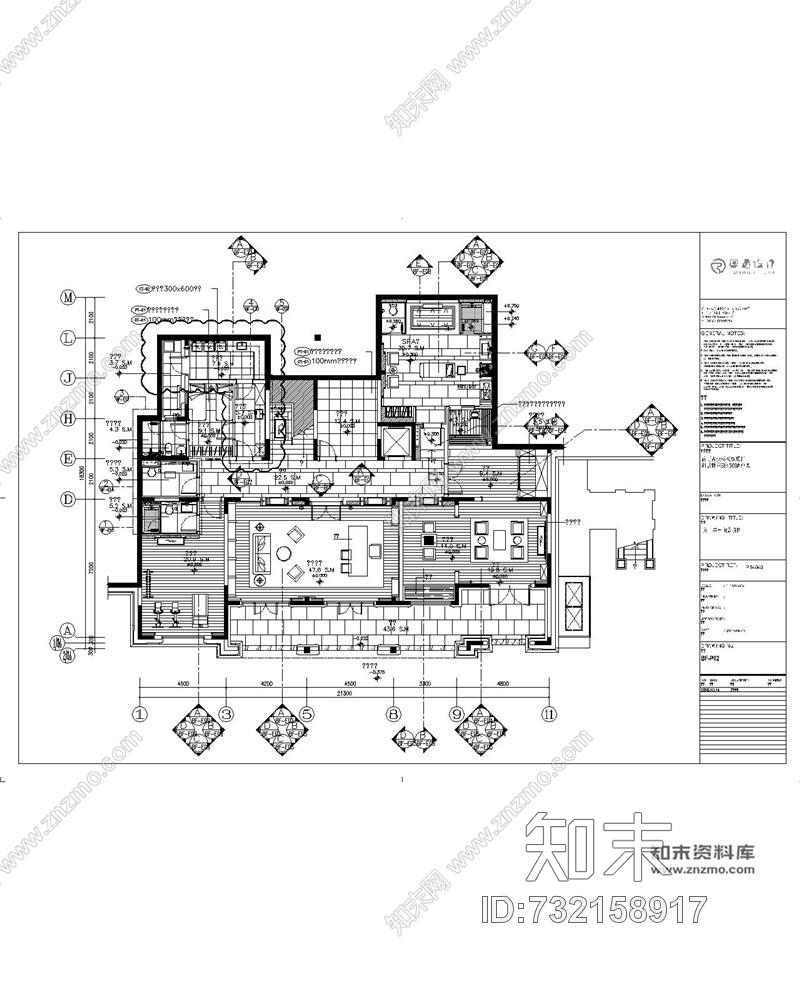 奥迅设计昆明古滇样板房项目湖景林苑B区500A户型丨CAD施工图+官方摄影cad施工图下载【ID:732158917】