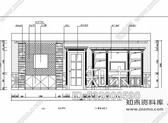 施工图黑龙江高档欧式会所内餐厅空间布局与装饰设计施工图cad施工图下载【ID:532000590】