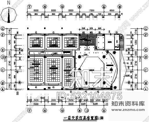 施工图广东省某办公楼装修图带效果图cad施工图下载【ID:532104875】