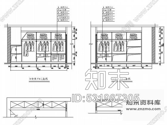 施工图某自建小别墅室内装修图施工图下载【ID:531987305】