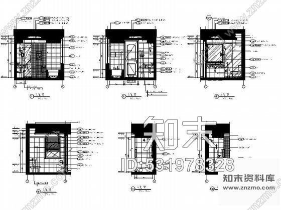 施工图福建现代简约风格两层小别墅装修室内设计施工图含方案效果cad施工图下载【ID:531978328】