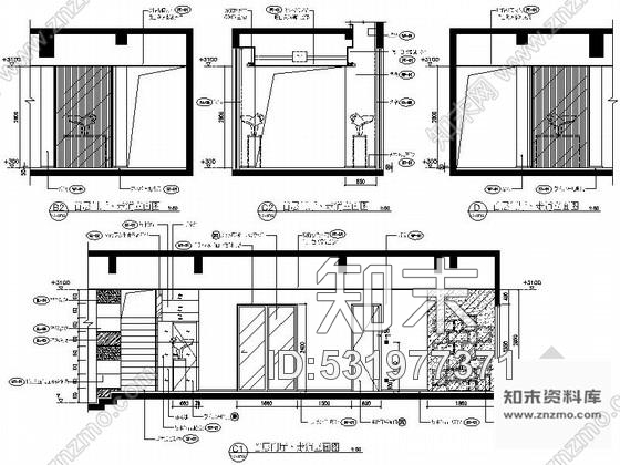 施工图广东精品高级现代风格三层别墅室内设计装修施工图图纸细致、推荐！cad施工图下载【ID:531977371】