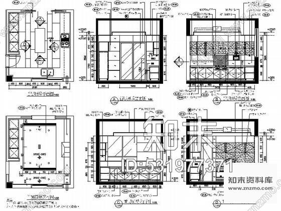 施工图广东精品高级现代风格三层别墅室内设计装修施工图图纸细致、推荐！cad施工图下载【ID:531977371】