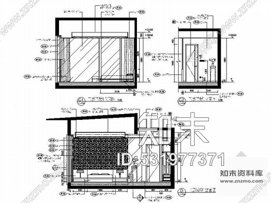 施工图广东精品高级现代风格三层别墅室内设计装修施工图图纸细致、推荐！cad施工图下载【ID:531977371】