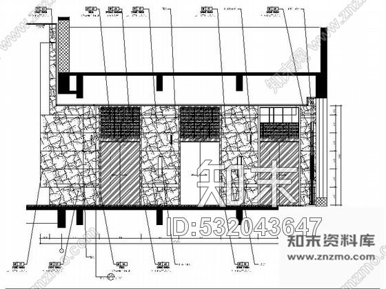 施工图江苏某酒店三层电梯厅装修图施工图下载【ID:532043647】