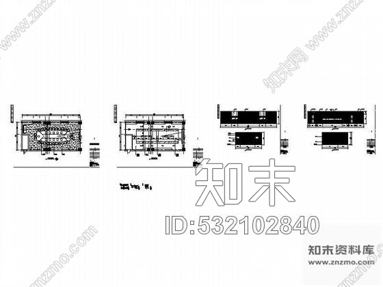 施工图中会议室装修图cad施工图下载【ID:532102840】