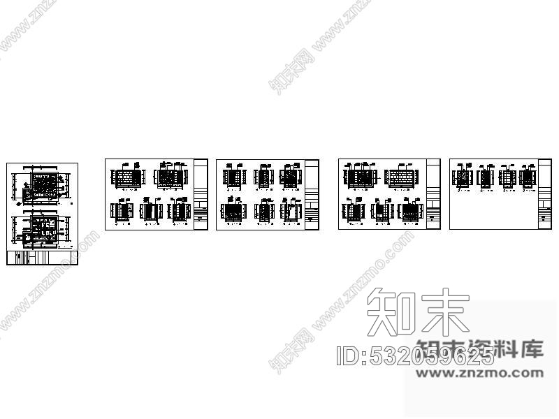 施工图公共卫生间装修图纸cad施工图下载【ID:532059625】