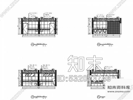 施工图上海某名住宅小区售楼处室内装修施工图cad施工图下载【ID:532073749】