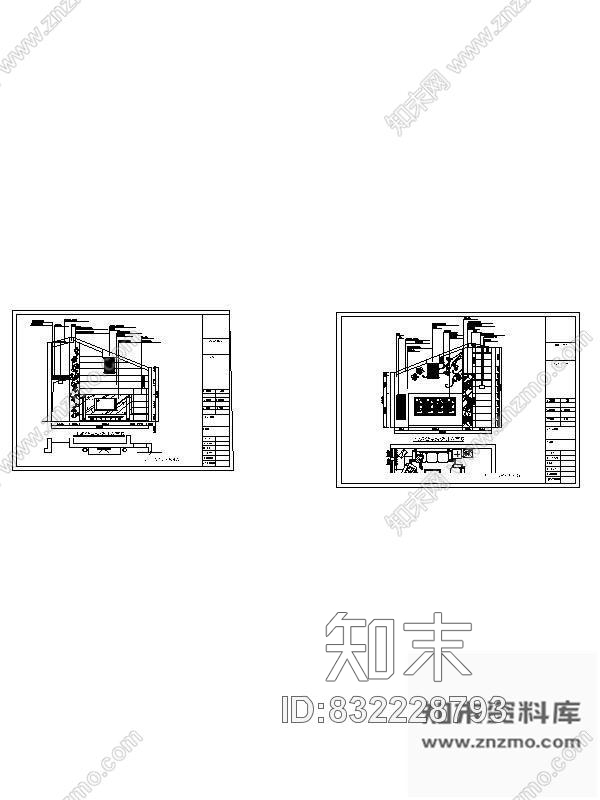 图块/节点复式客厅立面图cad施工图下载【ID:832228793】