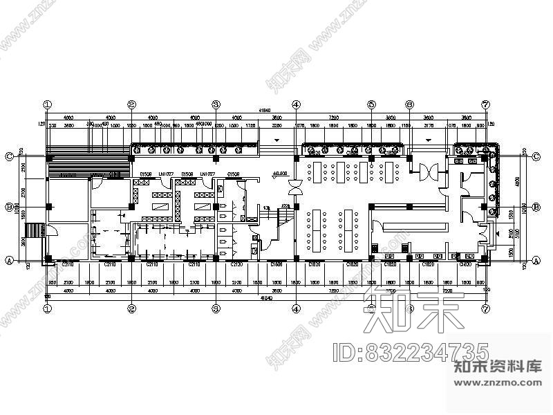 图块/节点某综合楼精装空间平面图cad施工图下载【ID:832234735】