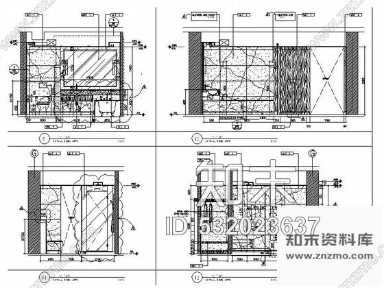 施工图北京实力雄厚酒店高档现代风格标准客房室内装修施工图cad施工图下载【ID:532023637】