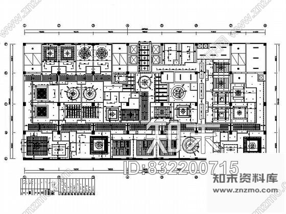 图块/节点某大酒楼平面布置图cad施工图下载【ID:832200715】