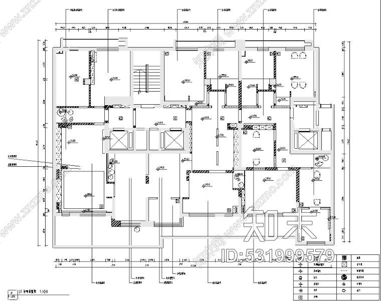 新疆东方禅意品茗茶室空间设计施工图附效果图施工图下载【ID:531999579】